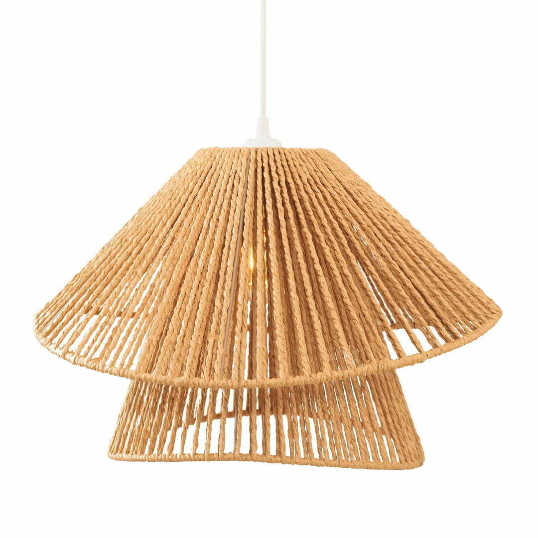 Obejrzyj Lampa wisząca Max Light Amalfi P0578 biała 45 cm pleciony papier Lampa wisząca Max Light Amalfi P0578 biała 45 cm pleciony papier