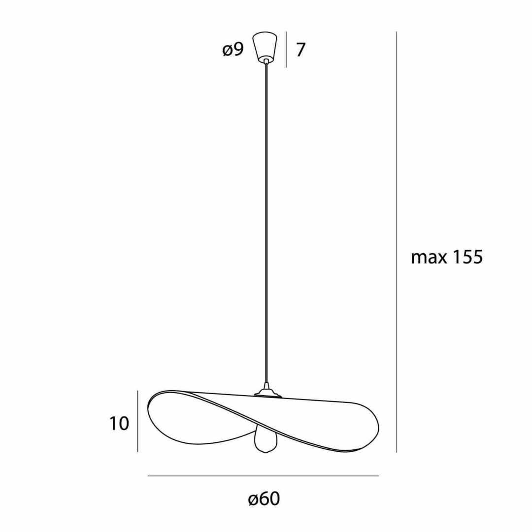 Pokaż Lampa wisząca Max Light NAP P0581 biała słoma pszenna 60 cm Lampa wisząca Max Light NAP P0581 biała słoma pszenna 60 cm