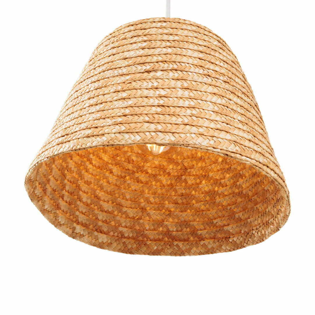 Obejrzyj Lampa wisząca Max Light Pot P0582 biała słoma pszenna 30 cm Lampa wisząca Max Light Pot P0582 biała słoma pszenna 30 cm