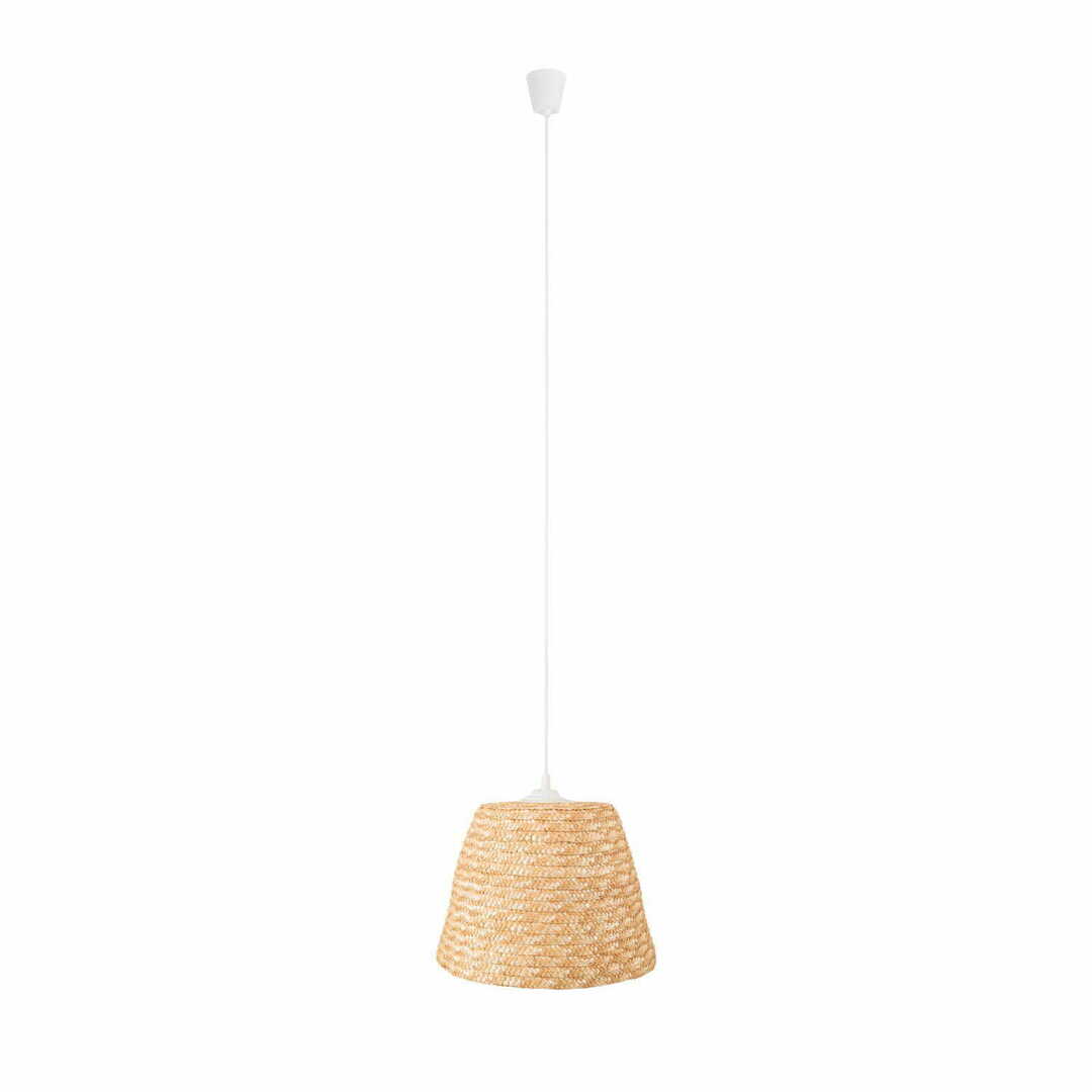Sprawdź Lampa wisząca Max Light Pot P0582 biała słoma pszenna 30 cm Lampa wisząca Max Light Pot P0582 biała słoma pszenna 30 cm