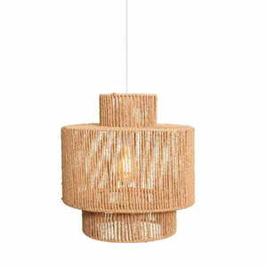 Lampa wisząca Max Light Labriz P0586 biała pleciony papier 35 cm small 1