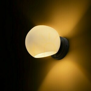 Kinkiet Solaris Natynkowa Szkło Mleczne/Czarna 230 V Led E14 7 W small 2