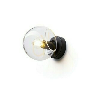 Kinkiet Solaris Natynkowa Szkło Przezroczyste/Czarna 230 V Led E14 7 W small 1