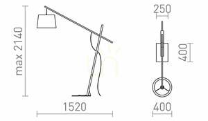 Lampa podłogowa Rendl DANTE R13653 czarna z drewnem, E27, 214 cm small 8