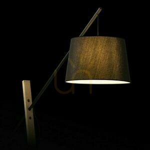 Lampa Stojąca Dante Podłogowa Czarna Drewno 230 V Led E27 15 W small 2