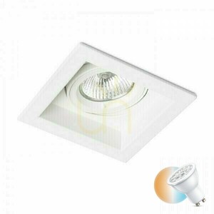 Oprawa Sufitowa Wpuszczana Acasa Biała 230 V Gu10 50 W small 0