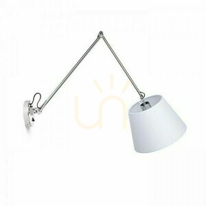 Kinkiet Ashley ścienna Biała Chrom 230 V Led E27 15 W small 0