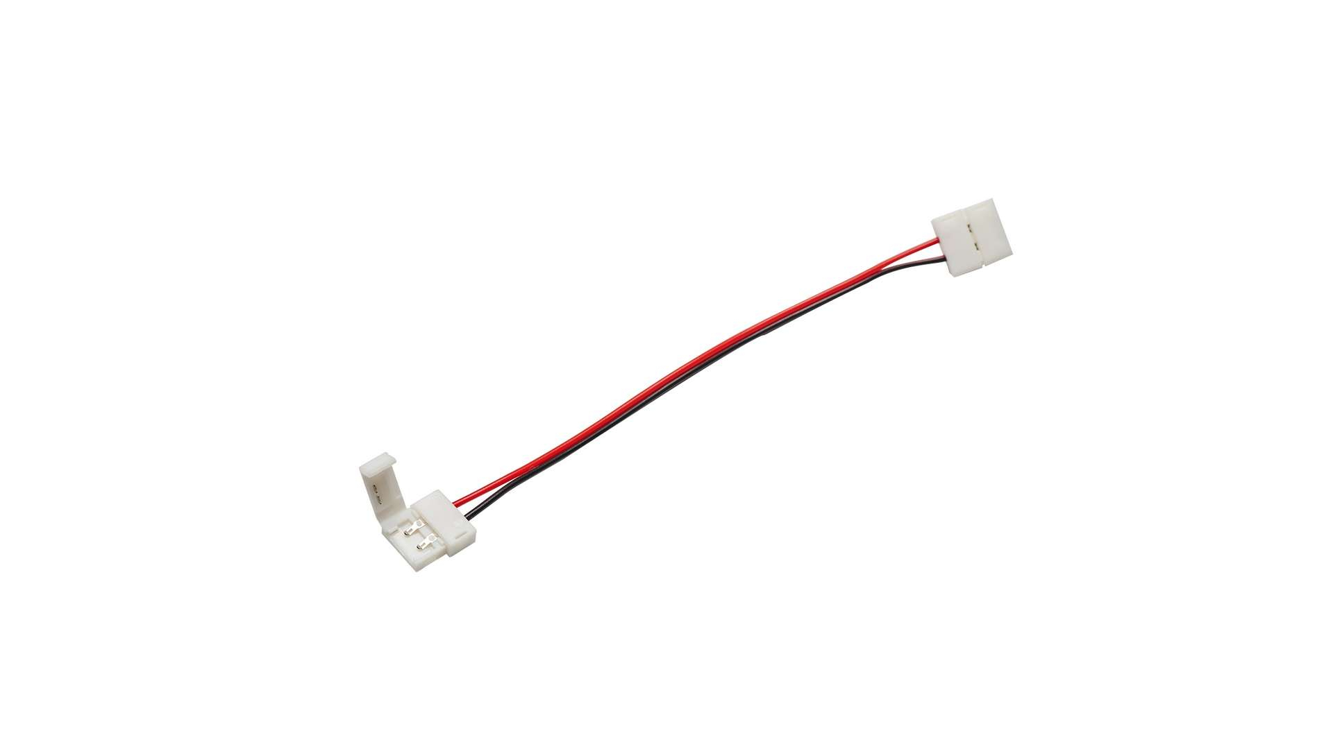 Sprawdź Złącze taśmy LED 8mm 2-stronne przewód z 2 zatrz. Złącze taśmy LED 8mm 2-stronne przewód z 2 zatrz.