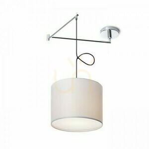 Kinkiet Broadway Wisząca Z Ramianiem Biała Chrom 230 V Led E27 15 W small 0