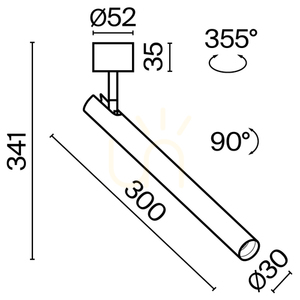 Plafon FOCUS T C141CL-L300-6W3K-W Maytoni small 11