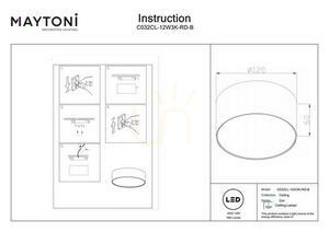 Plafon ZON C032CL-12W3K-RD-B Maytoni small 6