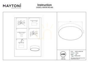 Plafon ZON C032CL-45W3K-RD-MG Maytoni small 6