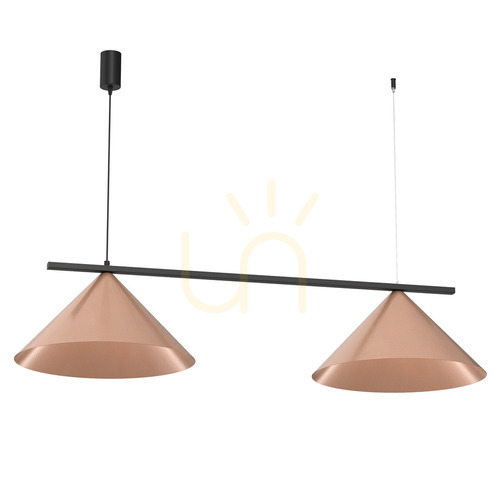 Sprawdź Lampa wisząca Milagro CAPITAL MLP0944, czarno-miedziana, 2×GX53, 110 cm