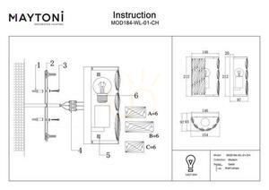 Kinkiet GELID MOD184-WL-01-CH Maytoni small 5