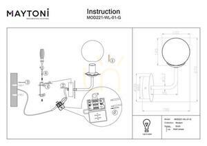 Kinkiet Maytoni Erich MOD221-WL-01-G small 2