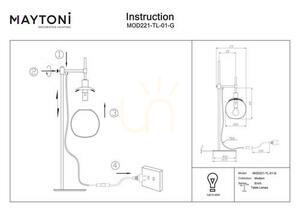 Lampa stołowa ERICH MOD221-TL-01-G Maytoni small 3