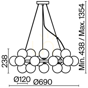 Lampa wisząca DALLAS MOD548PL-25CH Maytoni small 4