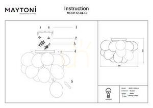 Plafon BALBO MOD112-04-G Maytoni small 6