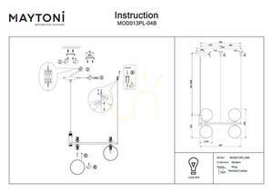 Lampa wisząca RING MOD013PL-04B Maytoni small 7
