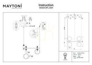 Lampa wisząca RING MOD013PL-04W Maytoni small 2