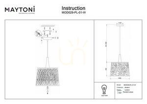 Lampa wisząca LANTERN MOD029-PL-01-W Maytoni small 5