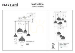 Lampa wisząca FERMI P140-PL-170-5-N Maytoni small 7
