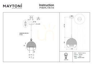 Lampa wisząca FERMI P140-PL-170-1-N Maytoni small 7