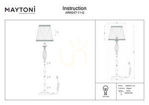 Lampa podłogowa GRACE ARM247-11-G Maytoni small 4