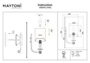 Kinkiet VITTORIA H005WL-01BG Maytoni small 2