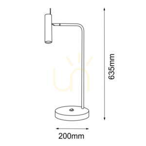 Lampa stołowa Antigo Amos czarno-mosiężna 63,5 cm MR11 LED 8909 small 1