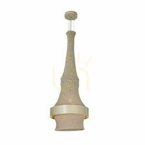 Lampa wisząca Antigo Dota I beżowa LED E27 40 cm 3000K 5038 small 0