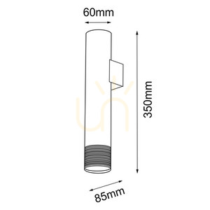 Kinkiet Antigo Eido biały patyna GU10 35 cm 8269 small 1