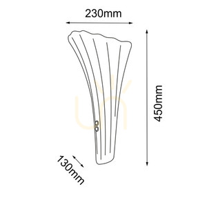 Kinkiet Antigo Petalo chrom 45 cm 1xE27 8799 small 1