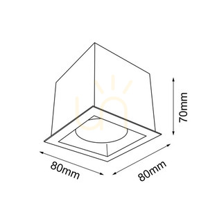 Plafon natynkowy Antigo Cage Mini czarny GU10 70 mm 1078 small 1
