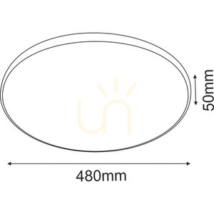 Plafon LED Antigo Ika 48 biało-czarny 3000K 48 cm 1066 small 1
