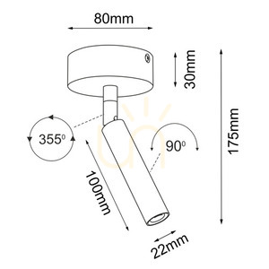 Reflektor Antigo Point 22 Move czarny G9 LED 2281 small 1