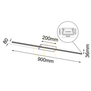 Kinkiet Antigo Slim W biały LED 90 cm 3000K 4002 small 1