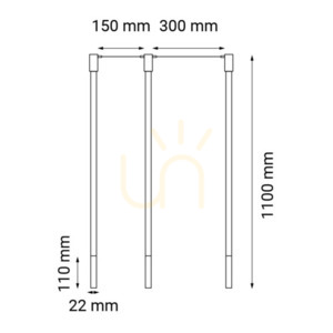 Lampa wisząca Antigo Alha N 3 czarna 3xG9 LED 9004 small 1