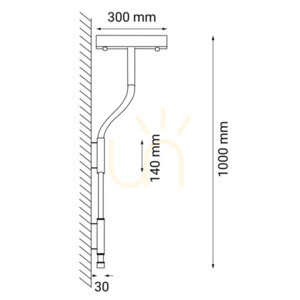 Kinkiet Antigo Alha S LED czarny 100 cm 3000K 9059 small 1