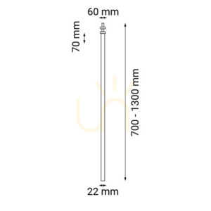 Oprawa wpuszczana Antigo Alha T czarna 90 cm LED G9 9083 small 1
