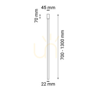 Plafon Antigo Alha Y mosiądz polerowany 90 cm G9 9154 small 1