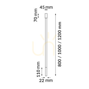 Plafon Antigo Alha N biały LED G9 100 cm 9296 small 1