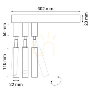 Kinkiet Antigo Alha E 3 biały LED G9 9348 small 1