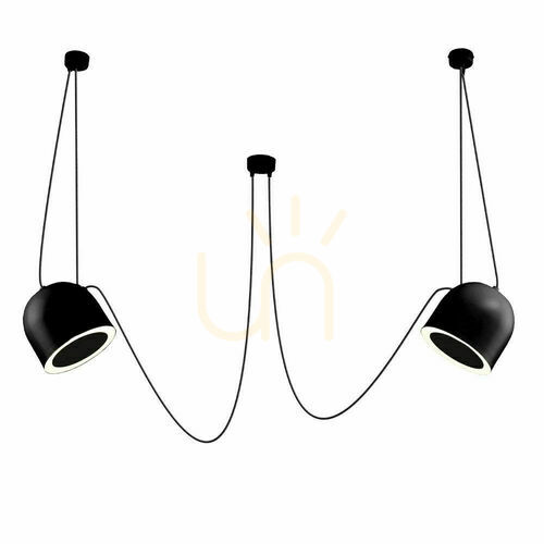 Sprawdź Lampa wisząca Antigo DOBO 2 czarna stalowa E14 80 cm 9036