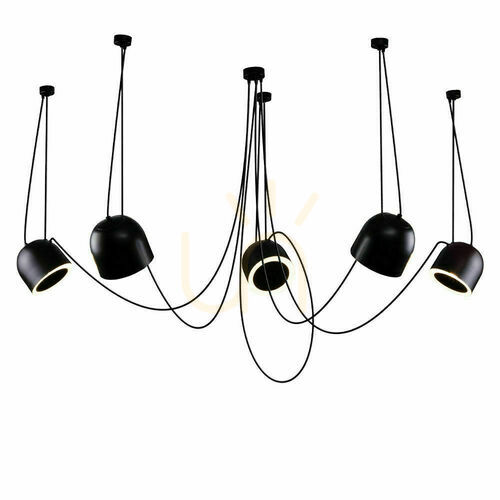 Sprawdź Lampa wisząca Antigo DOBO 5 czarna 5xE14 LED 80 cm 9038