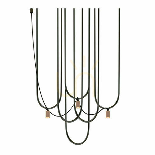 Sprawdź Lampa wisząca Antigo Udin 3 czarno-platynowa 9784