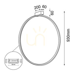 Kinkiet Antigo Agaro 87 LED czarny 4000K 930 mm 4312 small 1