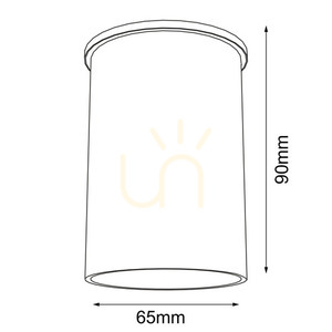 Plafon Antigo Arida czarny GU10 9 cm 1109 small 1