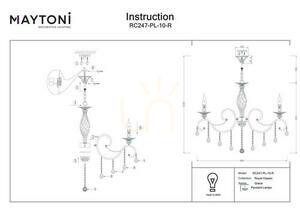 Lampa wisząca GRACE RC247-PL-10-R Maytoni small 3