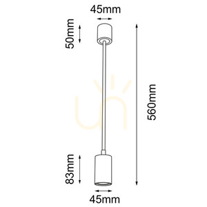 Lampa wisząca Antigo Dakata 1 czarna LED MR11 5632 small 1